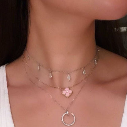 Collier rose Lola