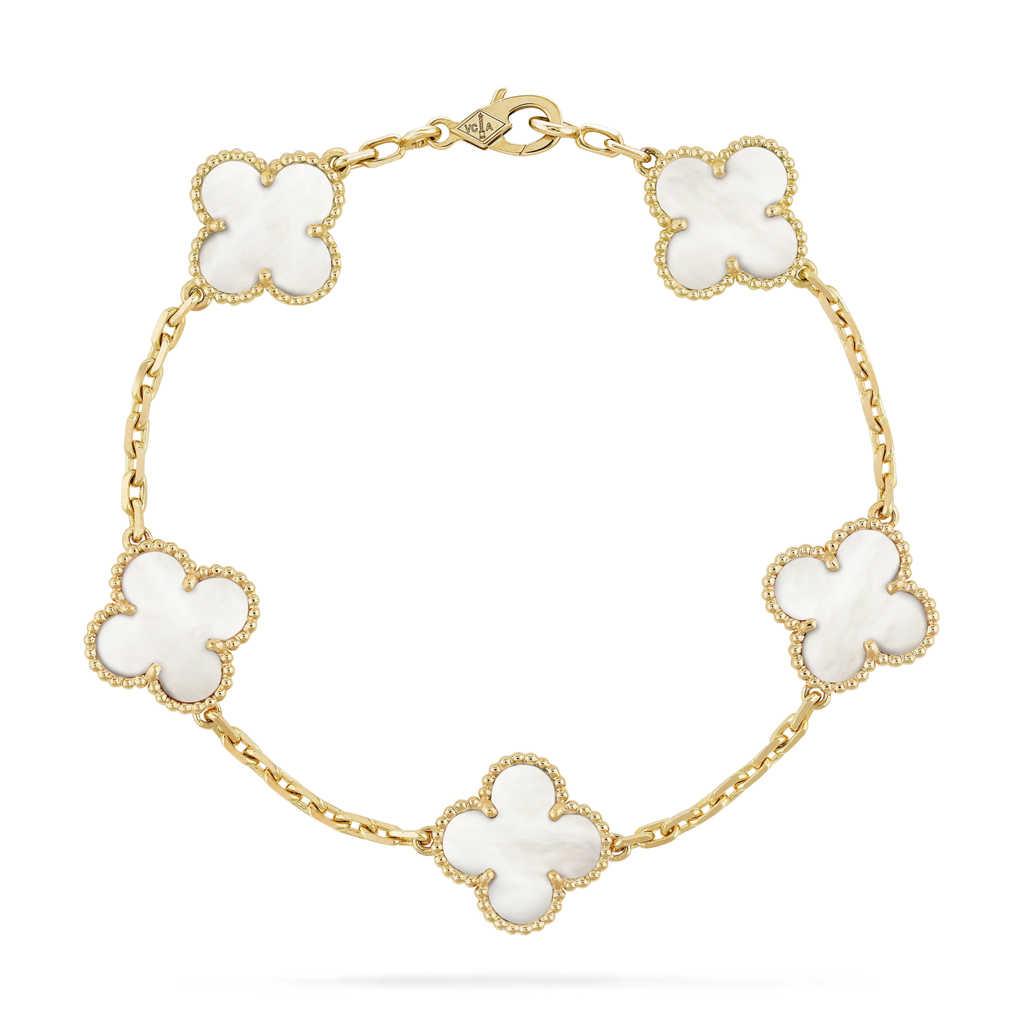 Bracelet de trèfle - blanc