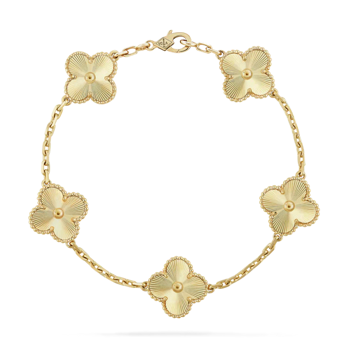 Kleeblatt-Armband – Gold 2