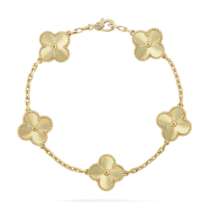 Kleeblatt-Armband – Gold 2