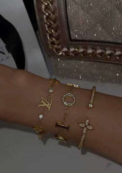 Leyla-Armband (in Silber und Gold)