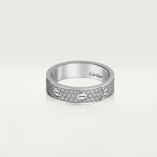 Zilveren sia diamanté ring