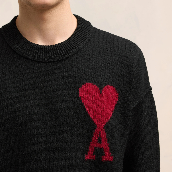 Ami-Pullover mit gesticktem A-HEART