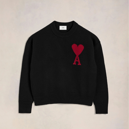 Ami-Pullover mit gesticktem A-HEART