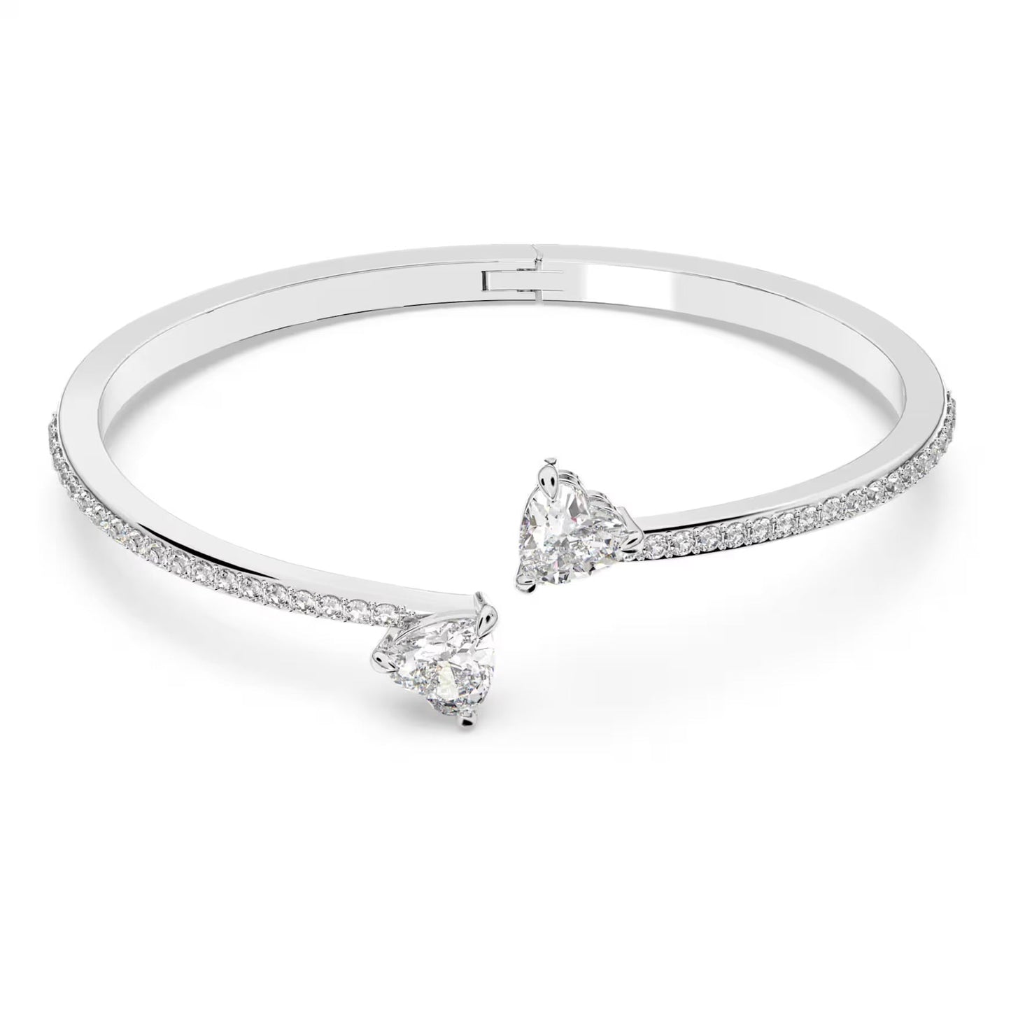 Heart Silver Bangle