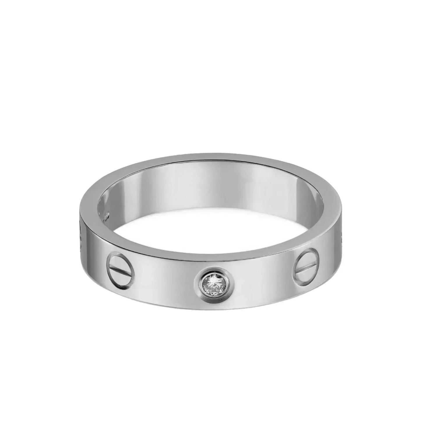 Bathy-Diamantring – Silber