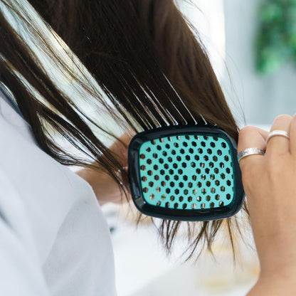 Jazmine Heat Unbrush Détanglant la brosse pour le brossage sans douleur sur tous les types de cheveux humides ou secs - Préplettes antistatiques duoflex durables, poignée légère, brosse à cheveux ventilée