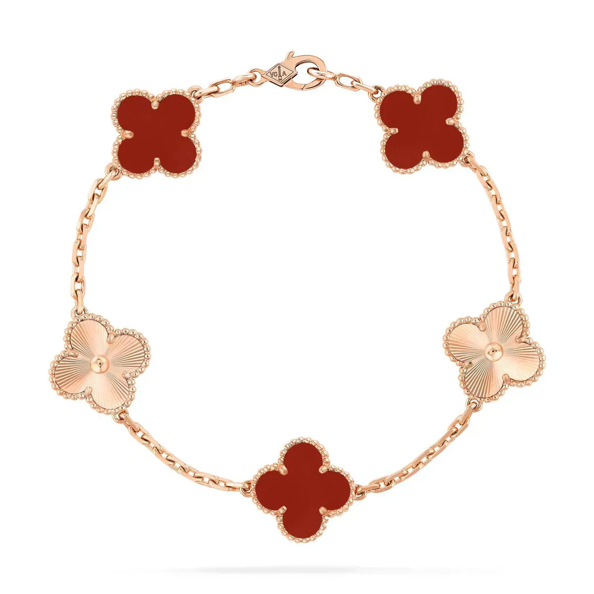 Bracelet de trèfle - or rosey