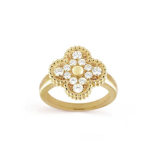 Bague diamante d'or