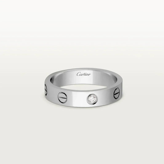 Zilveren aura c ring