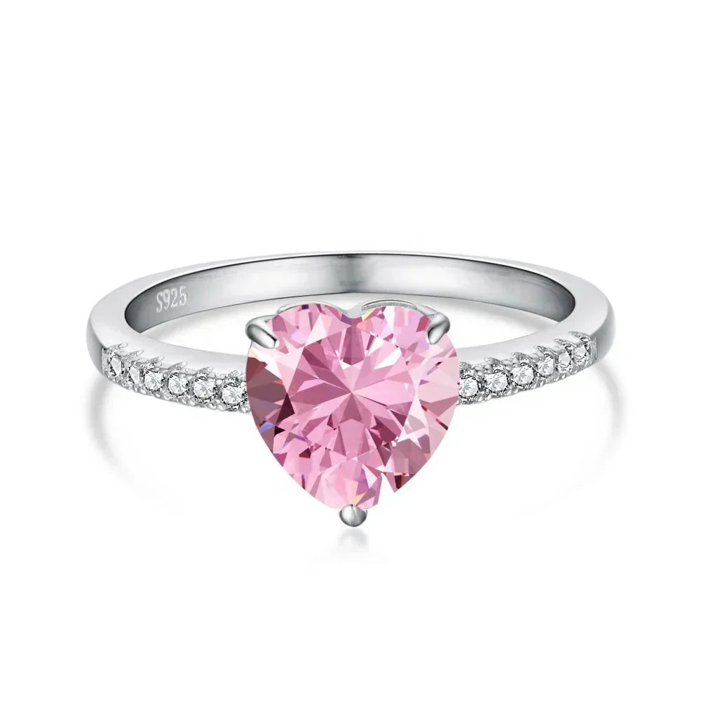 "Pink Love" Sterling Silver Ring