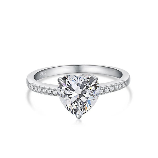 "Je t'aime" Bague en argent sterling