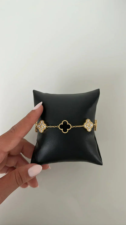 Clover Bracelet - Black Diamond