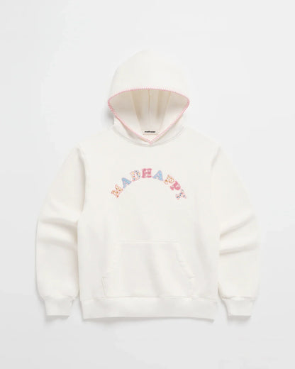 Patchwork fleece hoodie