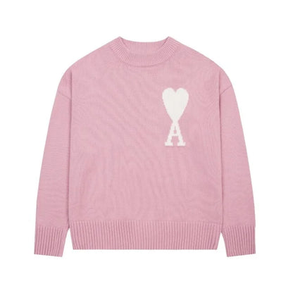 Ami-Pullover mit gesticktem A-HEART