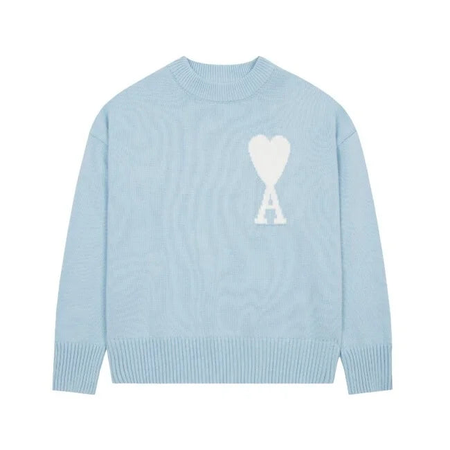 Ami-Pullover mit gesticktem A-HEART