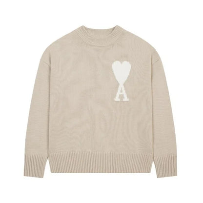 Ami-Pullover mit gesticktem A-HEART